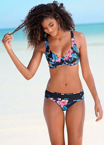 LASCANA Floral Print Underwired Bikini Set LASCANA