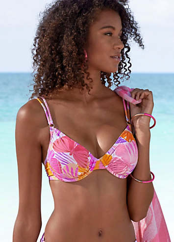 Sunseeker Butterfly Print Underwired Bikini Top Lascana