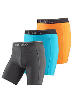 Buffalo Pack of 3 Long Boxer Shorts