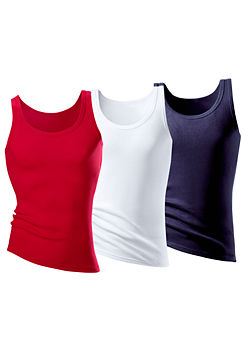 H.I.S Pack of 3 Muscle Vests