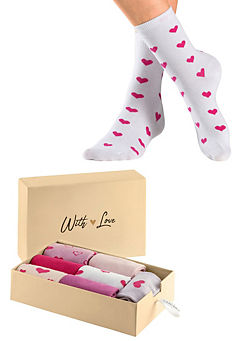 LASCANA Box of 7 Valentines Socks