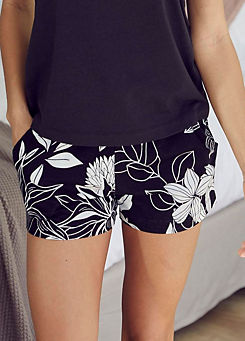 LASCANA Floral Print Sleep Shorts