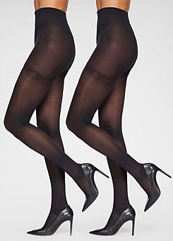 LASCANA Pack of 2 70 Denier Support Tights