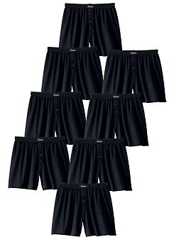Le Jogger Pack of 8 Button Fly Boxers
