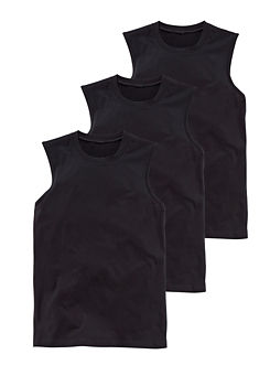 Pack of 3 Muscle Sleeveless T-Shirts