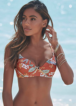 Sunseeker Tropical Print Underwired Bikini Top