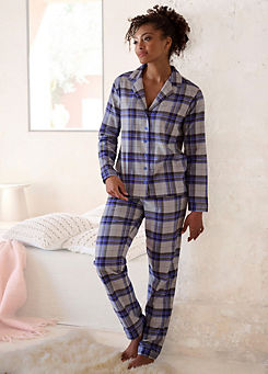 Vivance Dreams Checked Flannel Pyjamas