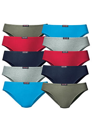 Petite Fleur Pack of 6 High Leg Briefs