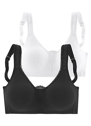 Petite Fleur Pack of 2 Non-Wired Bras