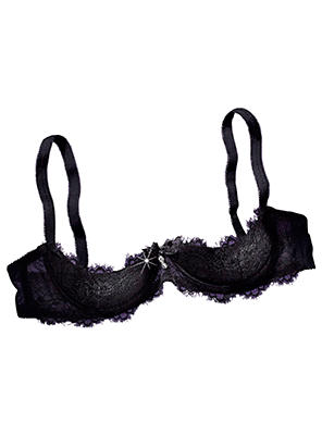 Open-Cup Bra With Pull Out Cup by Petite Fleur