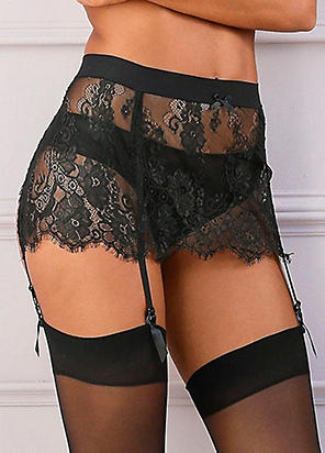 Petite Fleur Gold High-Waist Briefs