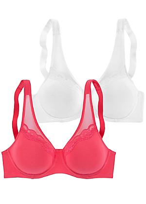 2-IN-1 PUSH UP BRA - PINK / BROWN - BENCH/ Online Store