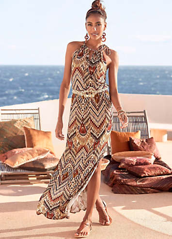 Halter neck maxi beach clearance dress