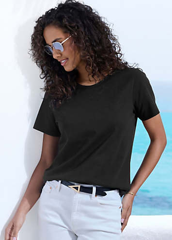 LOOSE FIT ROUND NECK TEE NINE LIVES