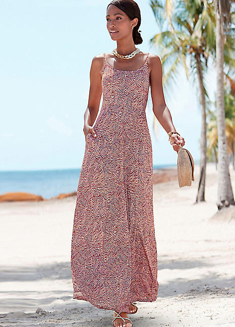 LASCANA Graphic Print Maxi Dress LASCANA