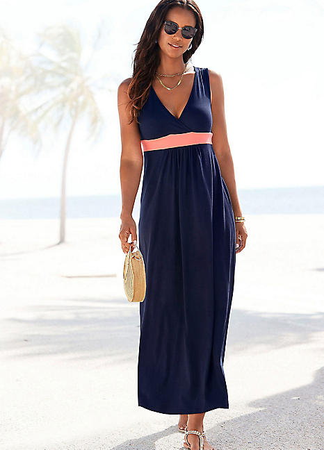 LASCANA V-Neck Beach Dress