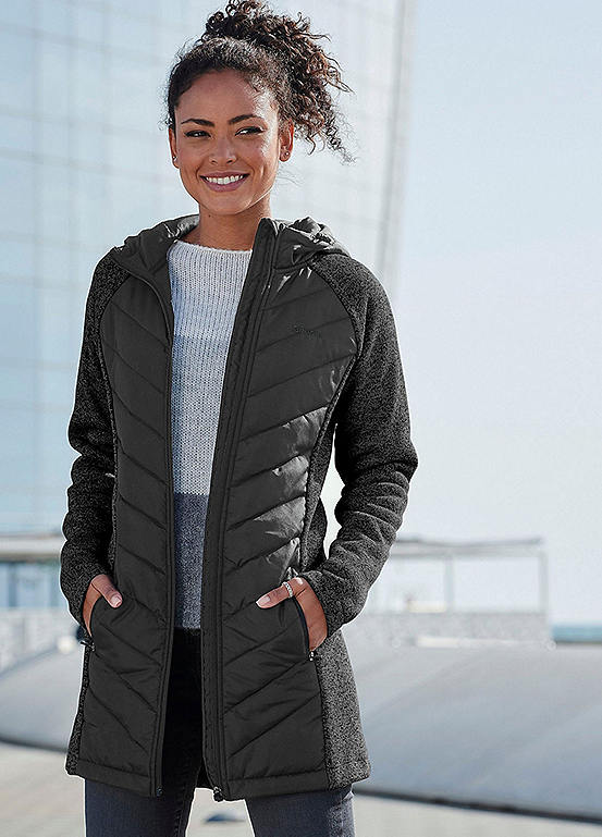 Bench Hooded Long Quilted Jacket LASCANA