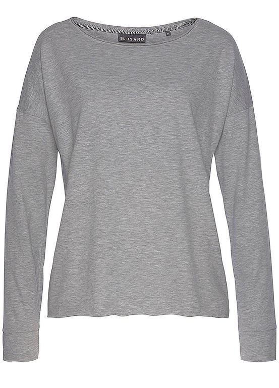 Elbsand Damen Sweatshirt ESWRiane 70509 - Langarm Pullover Quarz Farbe