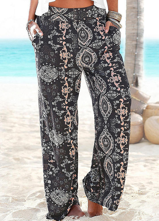 LASCANA Wide Leg Beach Pants LASCANA