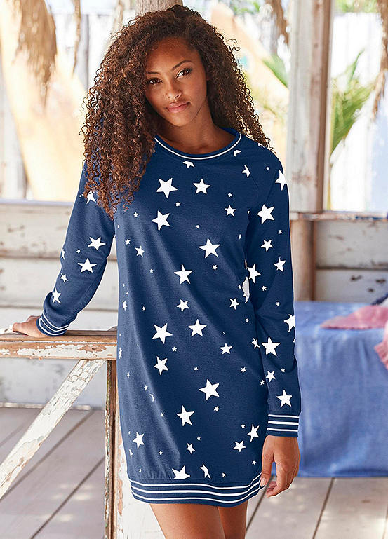 Vivance Dreams Star Print Nightgown
