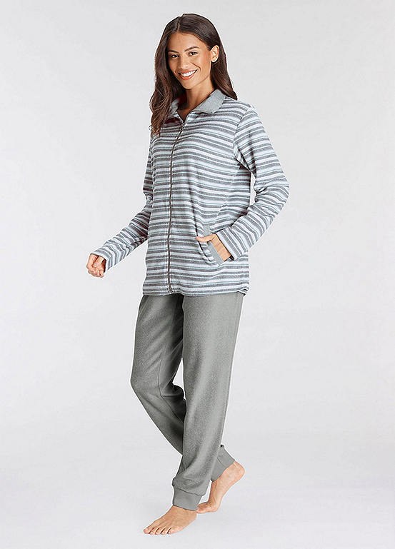Vivance Dreams Stripe Terry Pyjamas