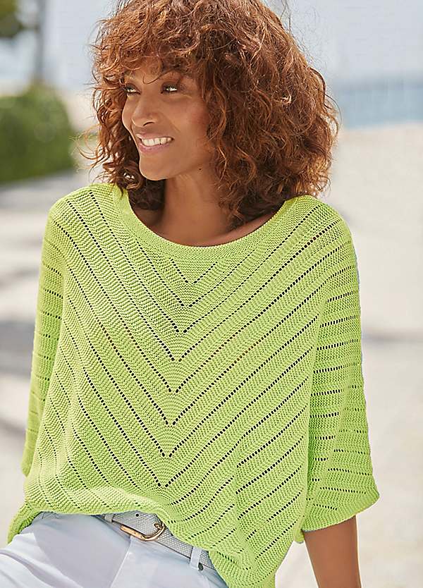 Ajour Pattern Ajour Pullover LASCANA Ajour Sweater LASCANA