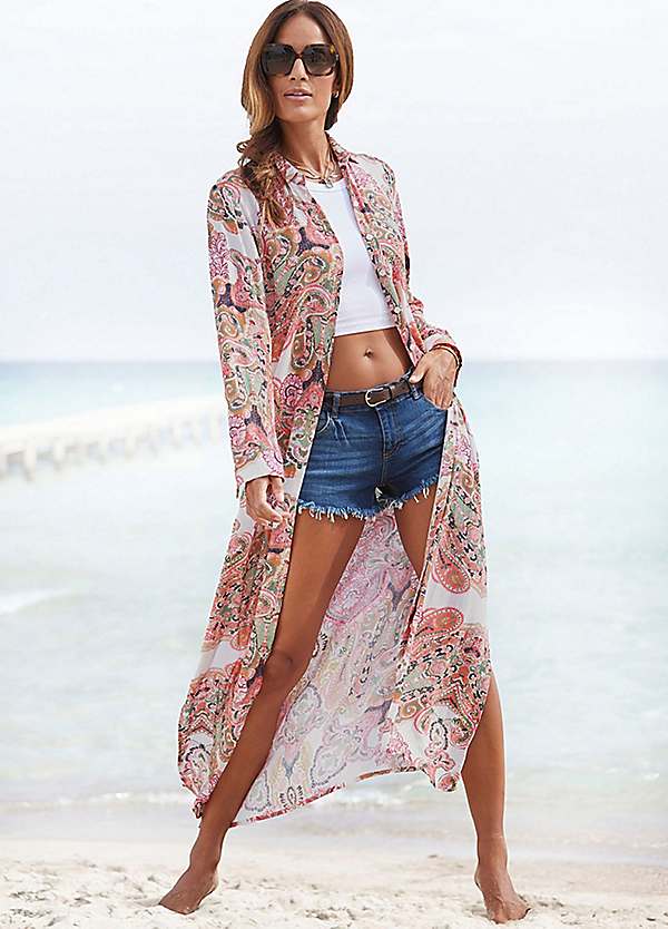 LASCANA Paisley Print Shirt Dress | LASCANA