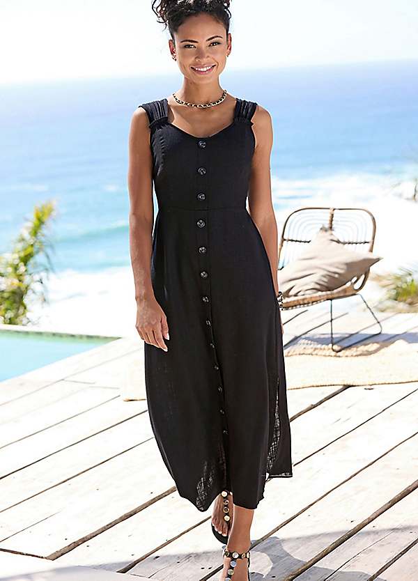 LASCANA Wide Strap Summer Dress | LASCANA LASCANA Wide Strap Summer Dress | LASCANA