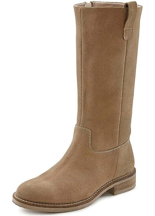 Mid calf zip hot sale up boots