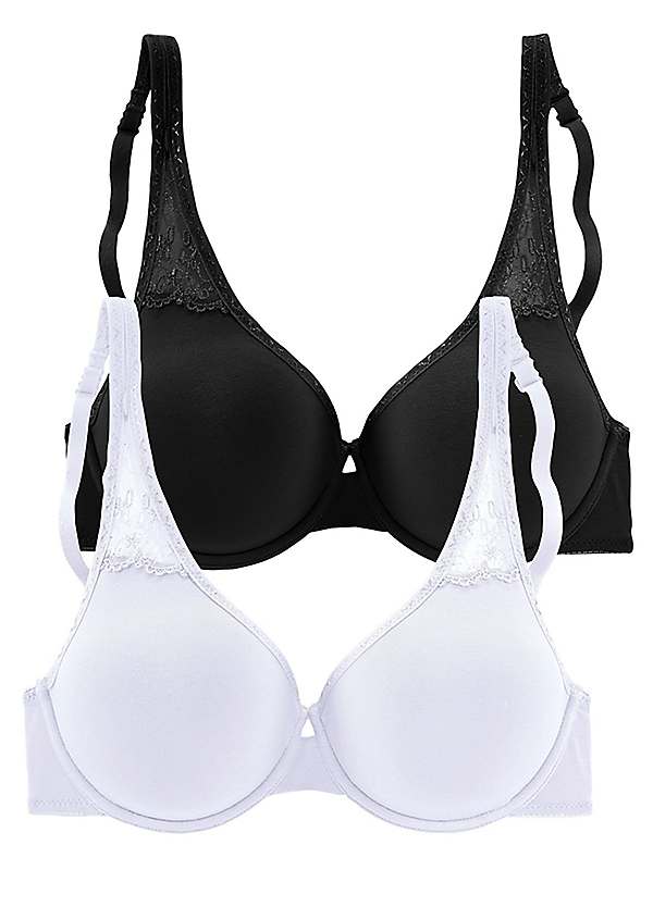 Petite Fleur Pack of 2 Underwired Cotton T-Shirt Bras