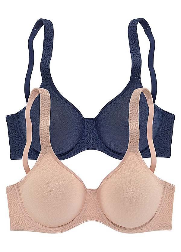 Petite Fleur Pack of 2 Underwired T Shirt Bras
