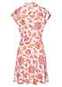 LEONARD Cancan material Floral print sleeveless tunic one piece dress 0160216 multicolor 38